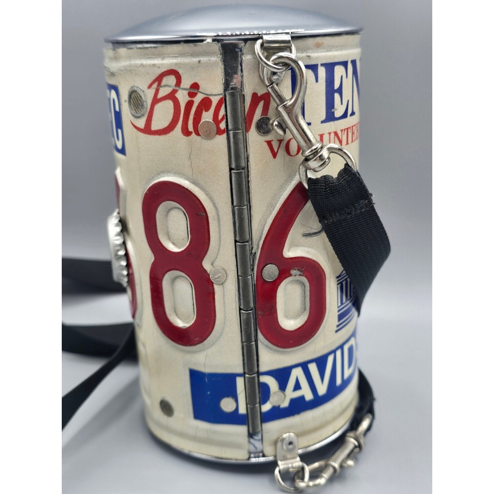 Vintage Tennessee License Plate Purse Bicentennial Crossbody Cylinder Handbag - Picture 5 of 14